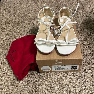 Christian Louboutin white Blakissima Sandal